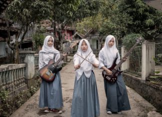 The schoolgirl thrash metal band smashing stereotypes in Indonesia