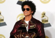 Bruno Mars bags six awards at the 60th Grammys