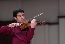 2018 Senior Winner, Ruben Rengel, performing with the Sphinx Symphony Orchestra