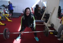 Afghan female powerlifters flex their muscles
