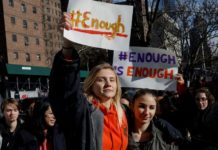 US students stage school walkouts to protest gun violence