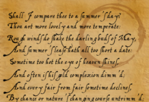 Sonnet XVIII by William Shakespeare (1564-1616)